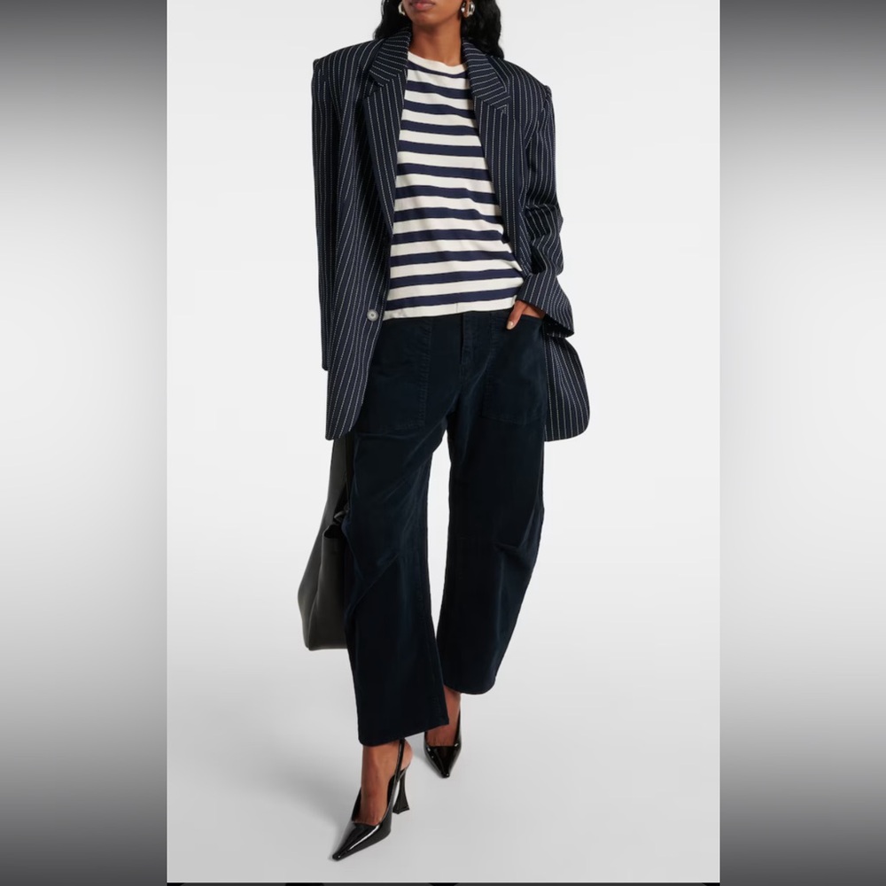 Nili Lotan shon pant- navy corduroy